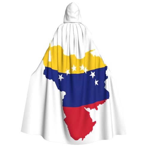 rannsut Unisex Umhang mit Venezuela-Flagge, Gothic, Karneval, Umhang, mystischer Umhang für Maskeraden und Themenveranstaltungen von rannsut