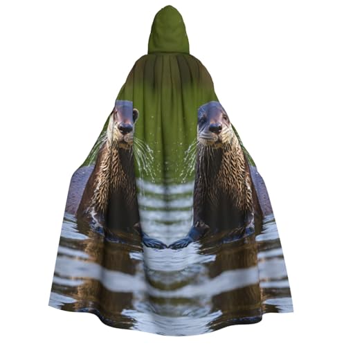 rannsut Unisex Umhang mit süßem braunem Otter-Druck, Gothic-Stil, Karneval, mystischer Umhang für Maskeraden und Themenveranstaltungen rannsut Unisex Umhang mit süßem braunem Otter-Druck, Gothic-Stil, Karneval, mystischer Umhang für Maskeraden und Themenveranstaltungen von rannsut