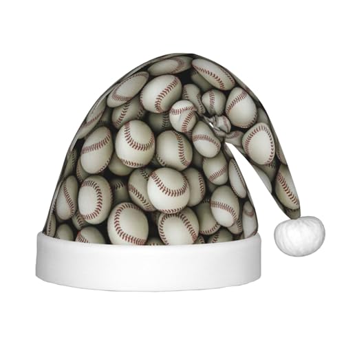 rannsut Weihnachtsmütze mit Baseball-Druck, bequeme Weihnachtsmannmützen für Weihnachten, Kostümparty und Feiertagsveranstaltungen rannsut Weihnachtsmütze mit Baseball-Druck, bequeme Weihnachtsmannmützen für Weihnachten, Kostümparty und Feiertagsveranstaltungen von rannsut