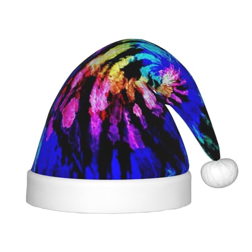 rannsut Weihnachtsmütze mit Batikdruck, bequeme Weihnachtsmannmützen für Weihnachten, Kostümpartys und Feiertagsveranstaltungen rannsut Weihnachtsmütze mit Batikdruck, bequeme Weihnachtsmannmützen für Weihnachten, Kostümpartys und Feiertagsveranstaltungen von rannsut