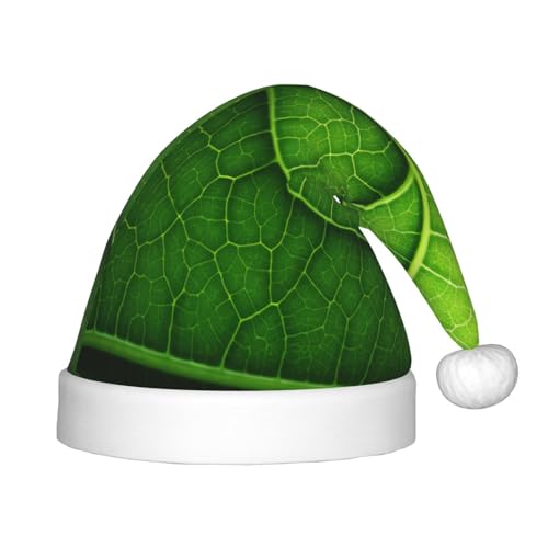 rannsut Weihnachtsmütze mit Blatttextur-Druck, bequeme Weihnachtsmütze für Weihnachten, Kostümparty und Feiertagsveranstaltung rannsut Weihnachtsmütze mit Blatttextur-Druck, bequeme Weihnachtsmütze für Weihnachten, Kostümparty und Feiertagsveranstaltung von rannsut