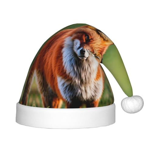 rannsut Weihnachtsmütze mit Fuchs-Aufdruck, bequeme Weihnachtsmütze für Weihnachten, Kostümparty und Feiertags-Event rannsut Weihnachtsmütze mit Fuchs-Aufdruck, bequeme Weihnachtsmütze für Weihnachten, Kostümparty und Feiertags-Event von rannsut