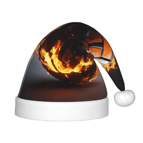 rannsut Weihnachtsmütze mit Fußball-Aufdruck, bequeme Weihnachtsmannmützen für Weihnachten, Kostümpartys und Feiertagsveranstaltungen rannsut Weihnachtsmütze mit Fußball-Aufdruck, bequeme Weihnachtsmannmützen für Weihnachten, Kostümpartys und Feiertagsveranstaltungen von rannsut