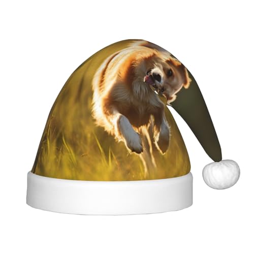 rannsut Weihnachtsmütze mit Hunde-Aufdruck, bequeme Weihnachtsmannmütze, für Weihnachten, Kostümpartys und Feiertagsveranstaltungen rannsut Weihnachtsmütze mit Hunde-Aufdruck, bequeme Weihnachtsmannmütze, für Weihnachten, Kostümpartys und Feiertagsveranstaltungen von rannsut