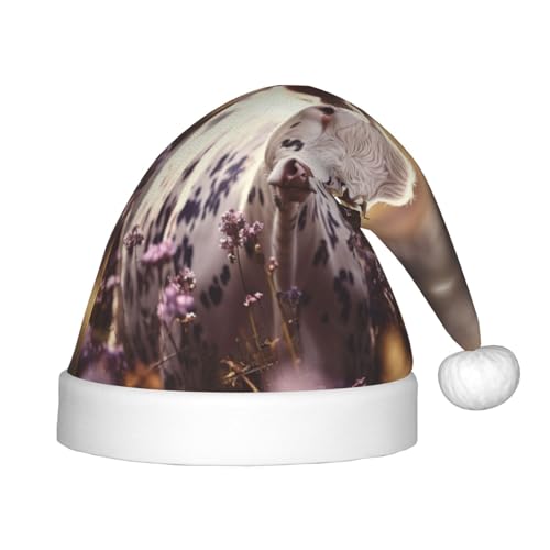 rannsut Weihnachtsmütze mit Kuh-Motiv, bequeme Weihnachtsmütze für Weihnachten, Kostümpartys und Feiertagsveranstaltungen rannsut Weihnachtsmütze mit Kuh-Motiv, bequeme Weihnachtsmütze für Weihnachten, Kostümpartys und Feiertagsveranstaltungen von rannsut