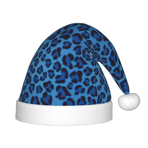 rannsut Weihnachtsmütze mit Leopardenfellmuster, bequeme Weihnachtsmütze für Weihnachten, Kostümparty und Feiertagsveranstaltungen von rannsut