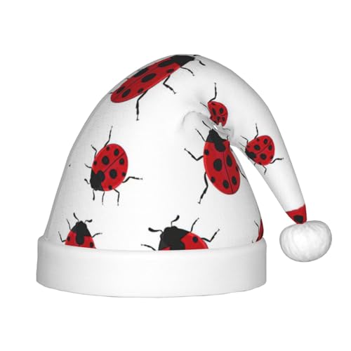 rannsut Weihnachtsmütze mit Marienkäfer-Aufdruck, bequeme Weihnachtsmütze für Weihnachten, Kostümparty und Feiertagsveranstaltungen rannsut Weihnachtsmütze mit Marienkäfer-Aufdruck, bequeme Weihnachtsmütze für Weihnachten, Kostümparty und Feiertagsveranstaltungen von rannsut
