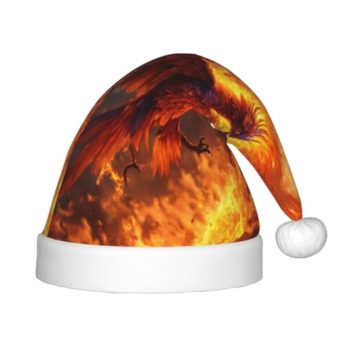 rannsut Weihnachtsmütze mit Phoenix-Druck, bequeme Weihnachtsmütze für Weihnachten, Kostümparty und Feiertagsveranstaltung rannsut Weihnachtsmütze mit Phoenix-Druck, bequeme Weihnachtsmütze für Weihnachten, Kostümparty und Feiertagsveranstaltung von rannsut