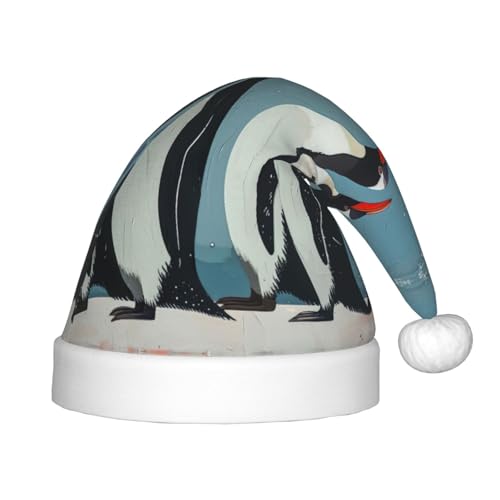 rannsut Weihnachtsmütze mit Pinguin-Druck, bequeme Weihnachtsmütze für Weihnachten, Kostümparty und Feiertagsveranstaltungen rannsut Weihnachtsmütze mit Pinguin-Druck, bequeme Weihnachtsmütze für Weihnachten, Kostümparty und Feiertagsveranstaltungen von rannsut