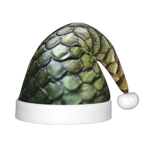 rannsut Weihnachtsmütze mit Schlangenhaut-Druck, bequeme Weihnachtsmütze für Weihnachten, Kostümparty und Feiertagsveranstaltungen rannsut Weihnachtsmütze mit Schlangenhaut-Druck, bequeme Weihnachtsmütze für Weihnachten, Kostümparty und Feiertagsveranstaltungen von rannsut