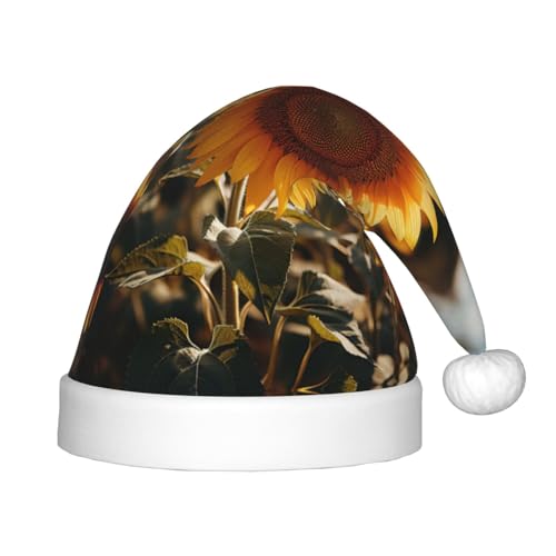 rannsut Weihnachtsmütze mit Sonnenblumen-Druck, bequeme Weihnachtsmütze für Weihnachten, Kostümparty und Feiertagsveranstaltung rannsut Weihnachtsmütze mit Sonnenblumen-Druck, bequeme Weihnachtsmütze für Weihnachten, Kostümparty und Feiertagsveranstaltung von rannsut