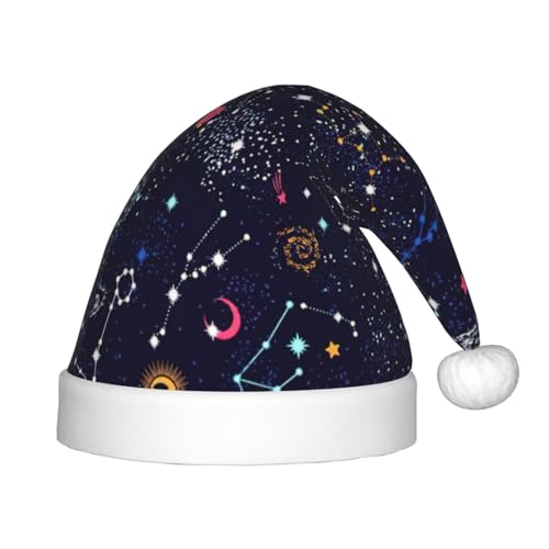 rannsut Weihnachtsmütze mit Sternbild-Aufdruck, bequeme Weihnachtsmützen für Weihnachten, Kostümparty und Feiertagsveranstaltung rannsut Weihnachtsmütze mit Sternbild-Aufdruck, bequeme Weihnachtsmützen für Weihnachten, Kostümparty und Feiertagsveranstaltung von rannsut