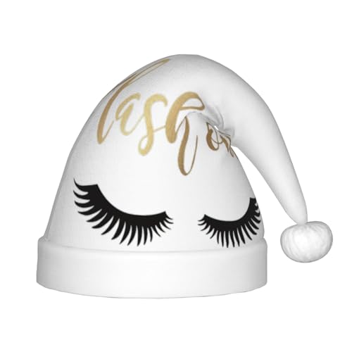 rannsut Weihnachtsmütze mit Wimpernaufdruck, bequeme Weihnachtsmannmützen für Weihnachten, Kostümparty und Feiertagsveranstaltungen rannsut Weihnachtsmütze mit Wimpernaufdruck, bequeme Weihnachtsmannmützen für Weihnachten, Kostümparty und Feiertagsveranstaltungen von rannsut