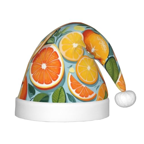 rannsut Weihnachtsmütze mit Zitrusfrüchtenmuster, bequeme Weihnachtsmützen für Weihnachten, Kostümparty und Feiertagsveranstaltung rannsut Weihnachtsmütze mit Zitrusfrüchtenmuster, bequeme Weihnachtsmützen für Weihnachten, Kostümparty und Feiertagsveranstaltung von rannsut
