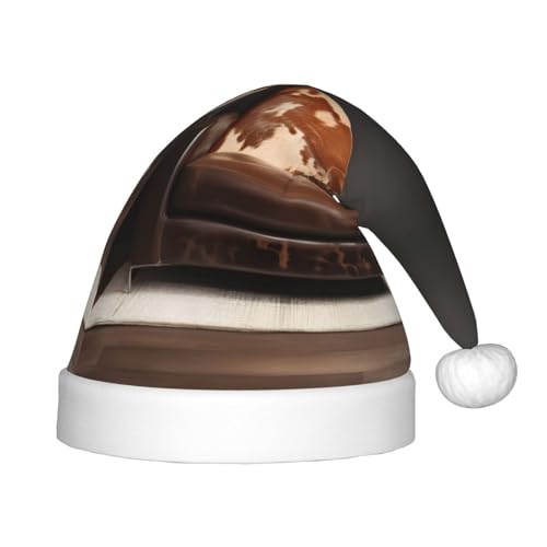 rannsut Weihnachtsmütze mit braunem Rindslederaufdruck, bequeme Weihnachtsmützen für Weihnachten, Kostümpartys und Feiertagsveranstaltungen rannsut Weihnachtsmütze mit braunem Rindslederaufdruck, bequeme Weihnachtsmützen für Weihnachten, Kostümpartys und Feiertagsveranstaltungen von rannsut