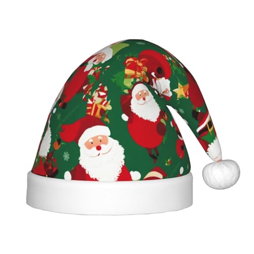 rannsut Weihnachtsmütze mit lustigem Zwergen-Druck, bequeme Weihnachtsmütze für Weihnachten, Kostümparty und Feiertags-Event von rannsut