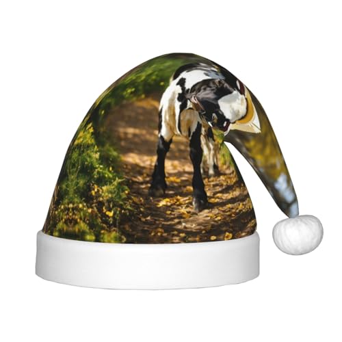 rannsut Weihnachtsmütze mit niedlichem Kuh-Aufdruck, bequeme Weihnachtsmütze für Weihnachten, Kostümpartys und Feiertagsveranstaltungen rannsut Weihnachtsmütze mit niedlichem Kuh-Aufdruck, bequeme Weihnachtsmütze für Weihnachten, Kostümpartys und Feiertagsveranstaltungen von rannsut