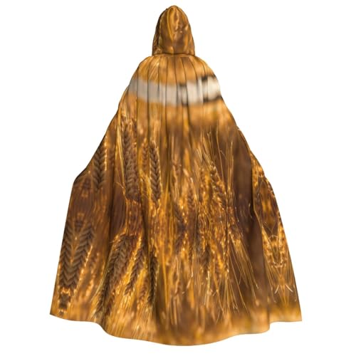 rannsut Weizenfelddruck, Unisex, Umhang, Gothic, Karneval, mystischer Umhang für Maskeraden und Themenveranstaltungen von rannsut