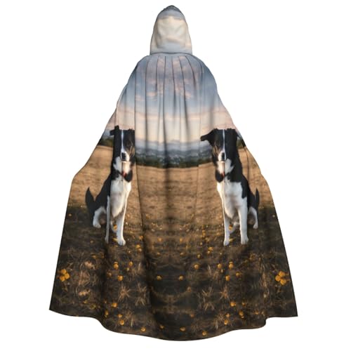 rannsut Welpen-Hunde-Aufdruck, Unisex, Gothic-Stil, Karneval, Umhang, mystischer Umhang für Maskeraden und Themenveranstaltungen rannsut Welpen-Hunde-Aufdruck, Unisex, Gothic-Stil, Karneval, Umhang, mystischer Umhang für Maskeraden und Themenveranstaltungen von rannsut