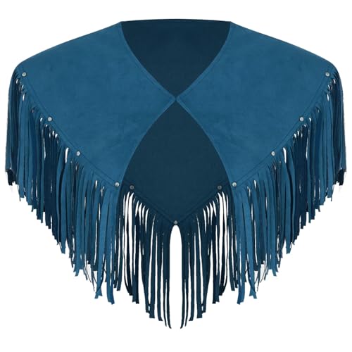 ranrann Cowboy Kostüm Herren Wildleder Cape Umhang Schal Vintage Western Hippe Kostüm Mottopart Fasching Rollenspiel Blau XL ranrann Cowboy Kostüm Herren Wildleder Cape Umhang Schal Vintage Western Hippe Kostüm Mottopart Fasching Rollenspiel Blau XL von ranrann