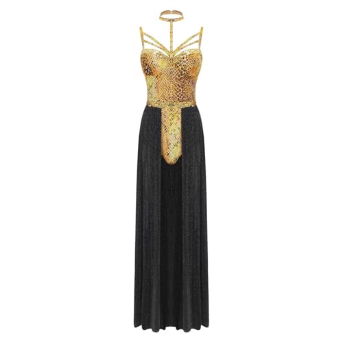 ranrann Griechische Göttin Damen Schlagen Kostüm Schlangenhaut Bodysuit mit Maxirock Karneval Fasching Mottoparty Kostüm Gelb M ranrann Griechische Göttin Damen Schlagen Kostüm Schlangenhaut Bodysuit mit Maxirock Karneval Fasching Mottoparty Kostüm Gelb M von ranrann