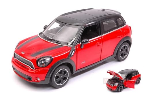 NEW RASTAR RAT56400R Mini Cooper S Country (R60) Red/Black 1:24 MODELLINO DIE Cast von rastar