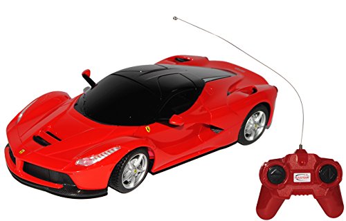 rastar Ferrari LaFerrari Coupe Rot Ab 2013 RC Funkauto 1/24 Modell Auto mit individiuellem Wunschkennzeichen von rastar