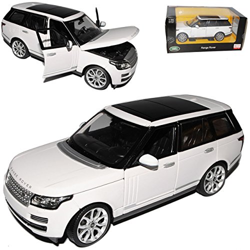 rastar Land R*o*v*e*r Range R*o*v*e*r LG Weiss 4. Generation Ab 2012 1/24 Modell Auto mit individiuellem Wunschkennzeichen von rastar