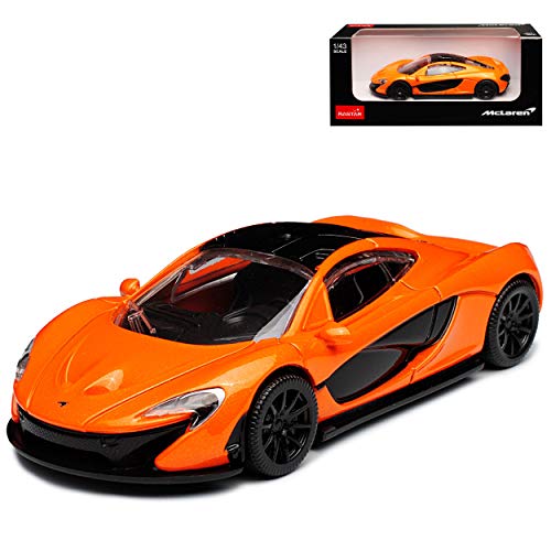 rastar McLaren P1 Coupe Orange 2013-2015 1/43 Modell Auto mit individiuellem Wunschkennzeichen von rastar