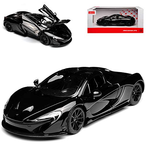 rastar McLaren P1 Coupe Schwarz 2013-2015 1/24 Modell Auto mit individiuellem Wunschkennzeichen von rastar