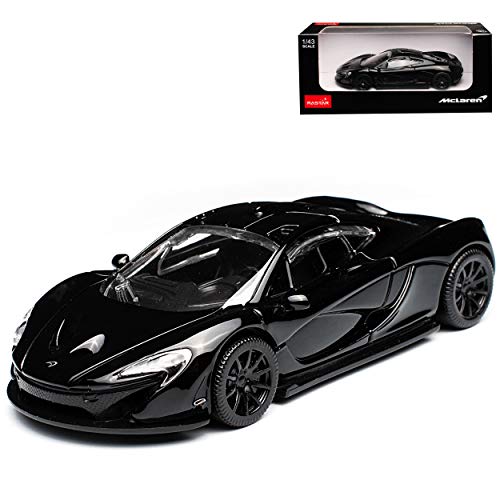 rastar McLaren P1 Coupe Schwarz 2013-2015 1/43 Modell Auto mit individiuellem Wunschkennzeichen von rastar