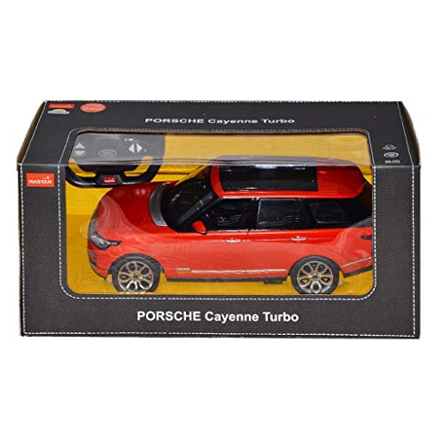rastar Porsche Cayenne Turbo RC zwart/wit/geel - 1:14 - R/C von rastar