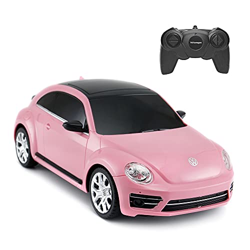 Rastar ferngesteuerter Volkswagen Käfer, Maßstab 1:24, Kinder ferngesteuertes Rennauto, rosa Spielzeugauto für Kinder / Mädchen / Kleinkinder von rastar