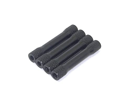 rcbay 4X Aluminium Spacer 35mm D=5/6mm M3 Gewinde schwarz eloxiert Alu Bolzen M3 Gewinde Abstandshalter rcbay 4X Aluminium Spacer 35mm D=5/6mm M3 Gewinde schwarz eloxiert Alu Bolzen M3 Gewinde Abstandshalter von rcbay