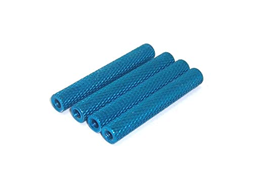 rcbay 4X Aluminium Spacer Distanzstück 35mm Abstandsbolzen M3 hellblau gerändelt Abstandshalter Alu Bolzen M3 Gewinde rcbay 4X Aluminium Spacer Distanzstück 35mm Abstandsbolzen M3 hellblau gerändelt Abstandshalter Alu Bolzen M3 Gewinde von rcbay