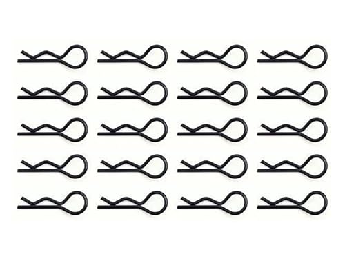 rcbay Karosserieklammern 23,7mm - 1,2mm schwarz für RC Modellbau 1:12 1:10 Federstecker 40 Stück Rc Body Clips Klammern rcbay Karosserieklammern 23,7mm - 1,2mm schwarz für RC Modellbau 1:12 1:10 Federstecker 40 Stück Rc Body Clips Klammern von rcbay