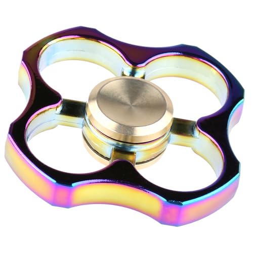 redmax Regenbogen Metall Spinner SP12 Rainbow Fidgetspinner Handkreisel von redmax