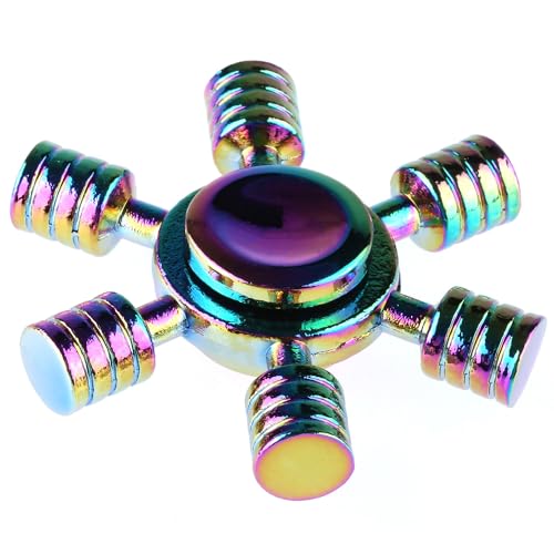 redmax Regenbogen Metall Spinner SP16 Rainbow Fidgetspinner Handkreisel von redmax