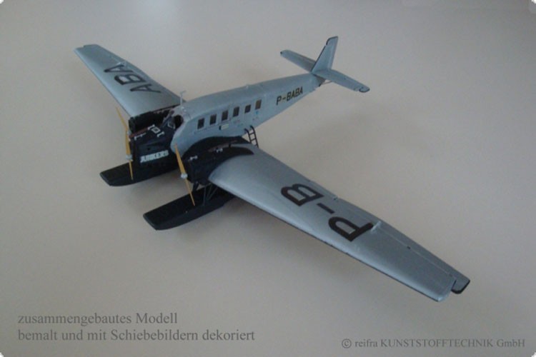 Flugzeugmodell Junkers 24 Bauserie 3 - Bausatz von reifra