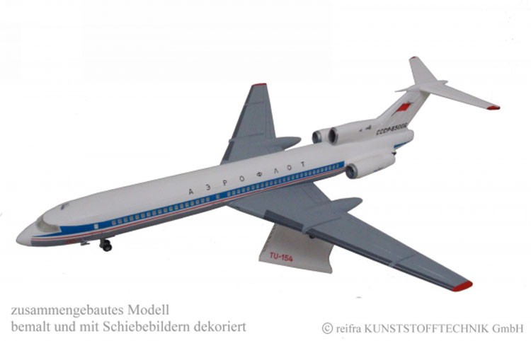 Flugzeugmodell TU 154 - Bausatz von reifra