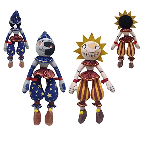 2PCS Five Nights at Game Sundrop und Moondrop 28cm Security Breach Plushie FNAF Sister Location Plüschtier Puppe Dekoration Sammlung von renmuq