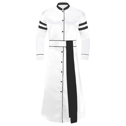 renvena Herren Priester Pfarrer Kostüm Faschingkostüm Lang Robe Mantel Kirche Klerus Kostüm Mottoparty Weiß XL renvena Herren Priester Pfarrer Kostüm Faschingkostüm Lang Robe Mantel Kirche Klerus Kostüm Mottoparty Weiß XL von renvena