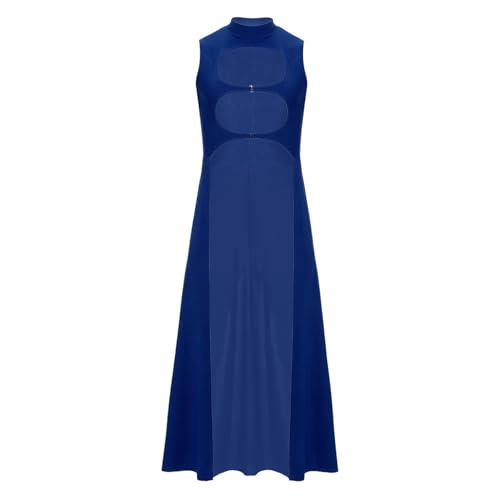 renvena Herren Vintage Gothic Punk Umhang Ohne Kapuze Cape Lang Robe Ärmellos Cloak Mittelalter Kleidung Halloween Mottparty Kostüm Navy blau M von renvena