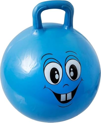 Rheme Skippyball, Spielzeug für Kinder ab 3 Jahren, Blau, 45 cm Durchmesser, Hopper Ball von rheme