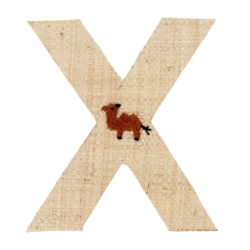 Buchstaben-Sticker X & KAMEL in natur von rice