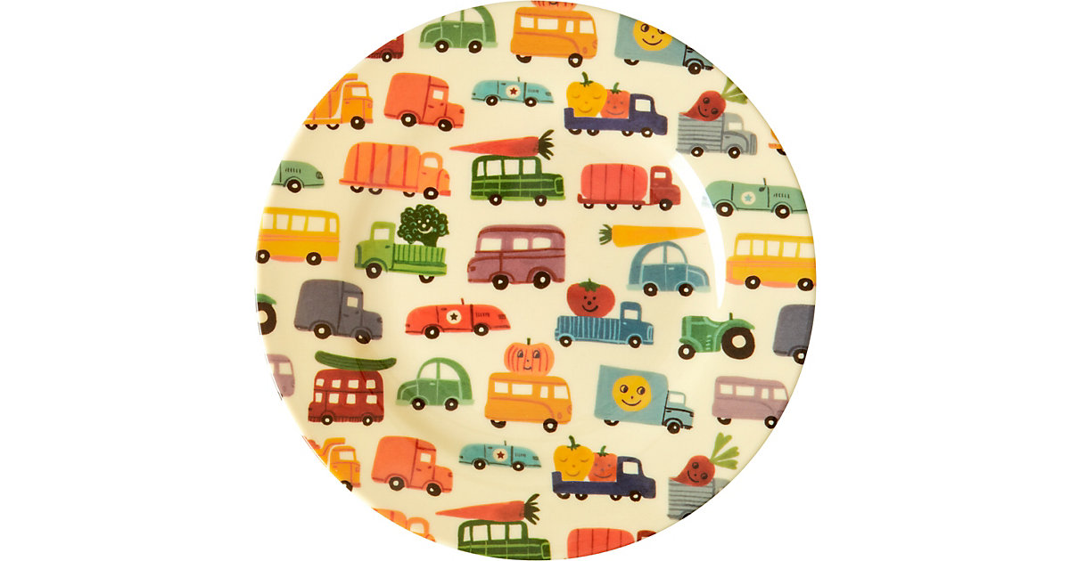 Kinderteller KIDS Happy Cars, Ø 22,2 cm mehrfarbig von rice