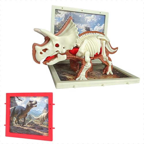 Dinosaur Skeleton & Organ Assembly Kit for Kids STEM Educational Science Toy, Dinosaur Anatomy Model (Triceratops) von rigpati