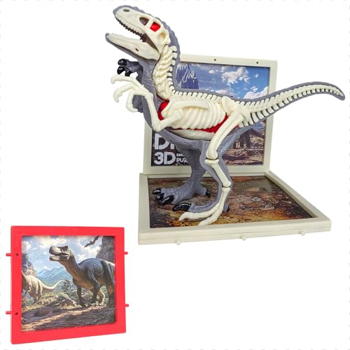 Dinosaur Skeleton & Organ Assembly Kit for Kids STEM Educational Science Toy, Dinosaur Anatomy Model (Velociraptor) von rigpati