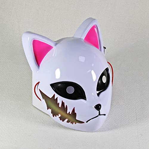 rindeki Anime Kamado Tanjirou Makomo Sabito Demon slayer Half Face Mask Cosplay (Sabito) von rindeki