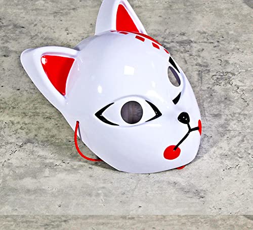 rindeki Anime Kamado Tanjirou Makomo Sabito Demon slayer Half Face Mask Cosplay (Tanjirou) von rindeki